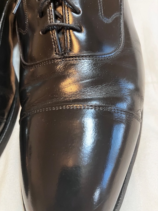 Johnson and Murphy Optima Made in the USA Men\'s Black 11 1/2 Cap Toe Shoes main image 12